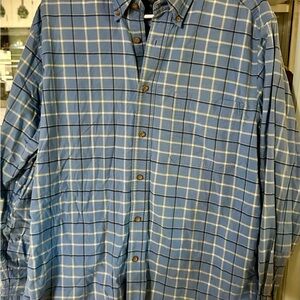 Eddie Bauer Blue Checkered Men's Shirt